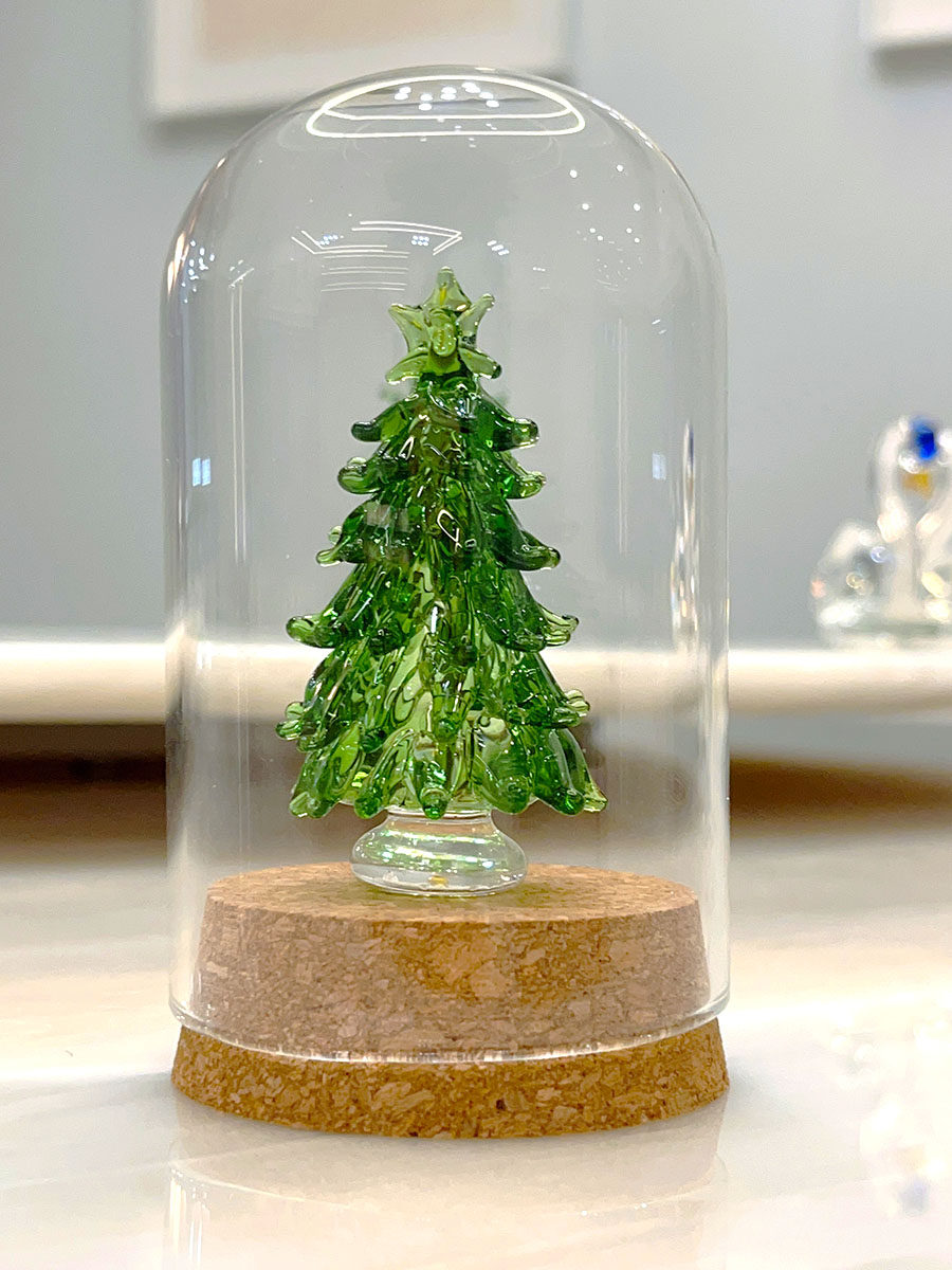 크리스마스 작은 선물 크리스탈 시뮬레이션 크리스마스 트리 침실 입구 장식 장식 장난감 어린이를위한 작은 장식품