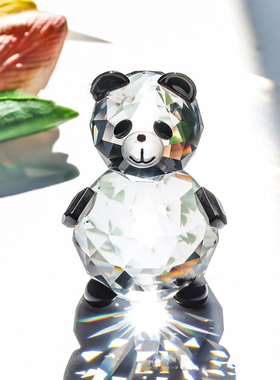 可爱小熊猫玩偶摆件超萌国宝迷你黑白熊猫高级感小众手办儿童玩具