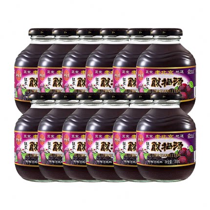 御香斋老北京桂花酸梅汤饮料桂花酸梅乌梅汁玻璃瓶300ml*12瓶整箱
