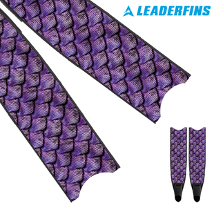 全新Leaderfins自由潜长脚蹼 限量款CRYSTAL REPTILE玻纤碳纤