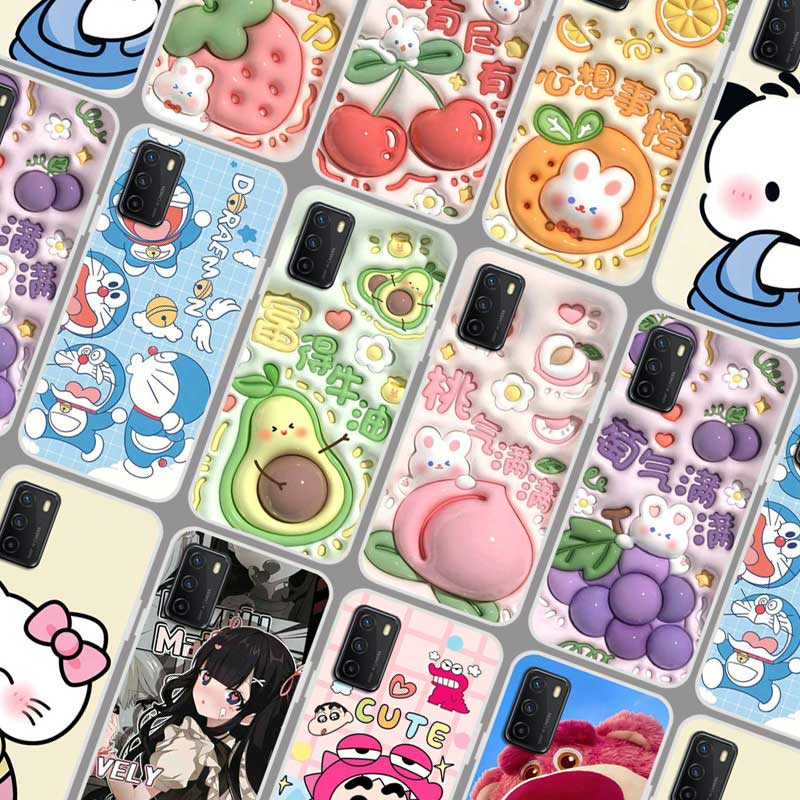 中国电信天翼1号2021手机壳软胶 TYH211U天翼一号2021保护套仿立体6.53寸照片定制 可爱卡通水果