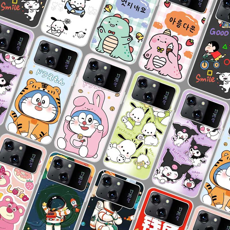 朵唯D80pro手机壳软 DOOV 202211保护套叮当猫 D80pro手机套 防摔卡通