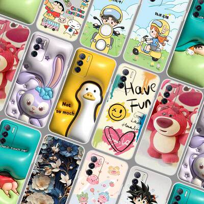 中国电信天翼1号2022手机壳软胶TYH212U一号保护套 臻情仿立体凸起卡通鸭 防摔可爱