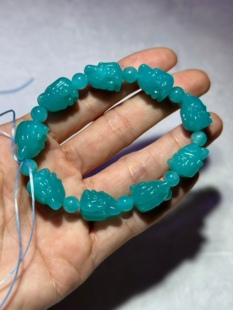 上新!厂家直销一手货源!天然水晶天河石九尾狐手链超性价比!