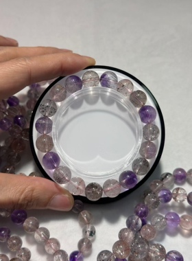 上新！厂家直销！一手货源！天然水晶超七手链性价比无敌仙女超