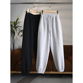 W1814 卫裤 颖颖家 日系口碑简约内里加绒松紧腰束脚宽松休闲裤