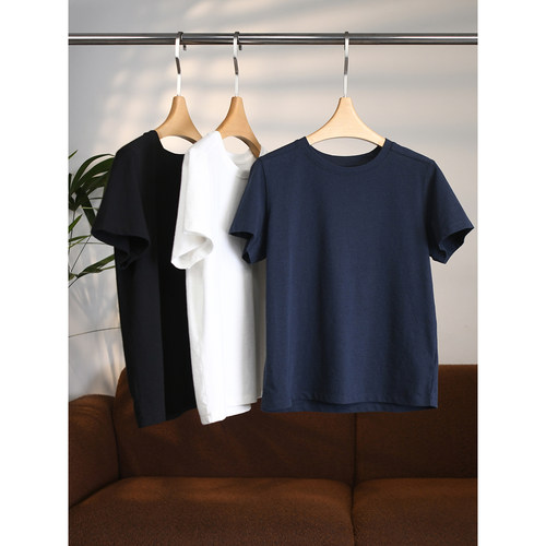 【颖颖家】至少两件入~CHAO百搭透气肌理感轻薄圆领简约T恤 W2131