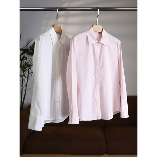 【颖颖家】版型CHAO赞~60支高密进口匹马棉翻领衬衫挺括有型W1946