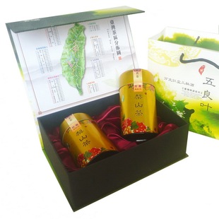 台湾五良叶 五良梨山茶王礼盒300g 福寿高冷茶高山茶叶冻顶乌龙茶