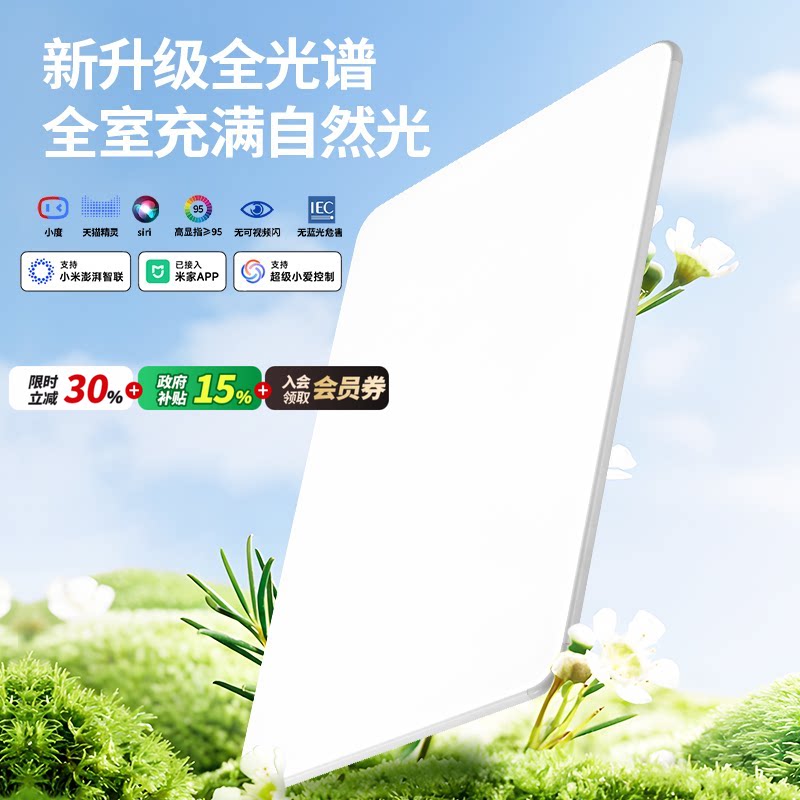 现代简约鸿雁全光谱吸顶灯全屋图片