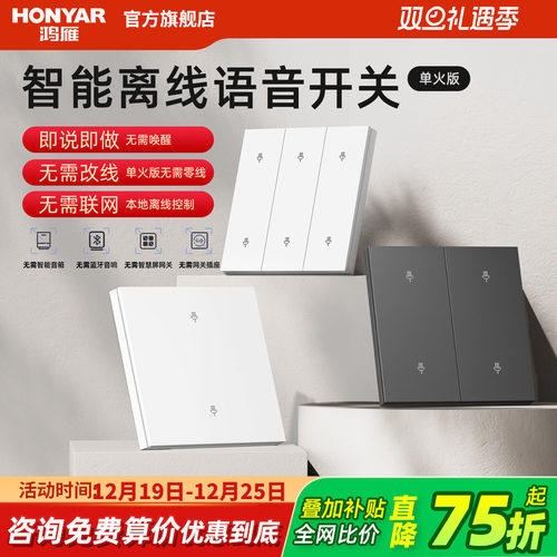 鸿雁原位替换语音开关