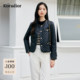 珂莱蒂尔秋季 款 气质通勤立领菱格棉服短外套女轻薄上衣
