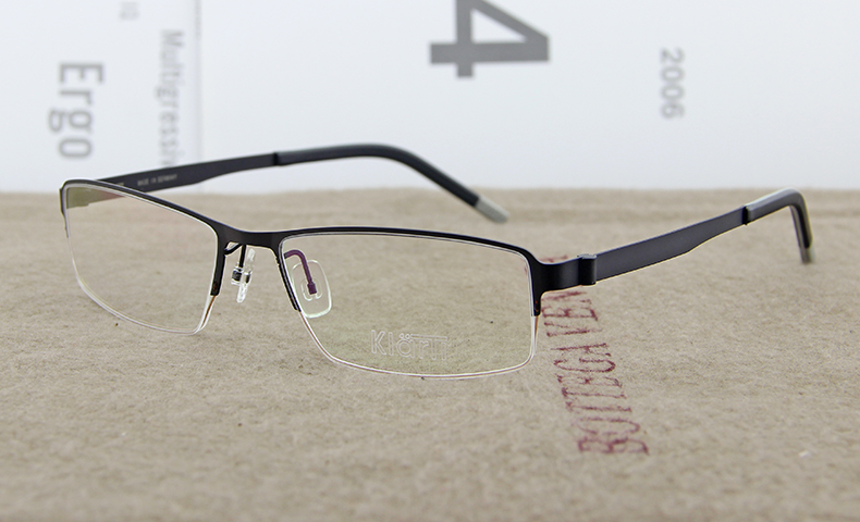 德国产眼镜klarti克拉钛近视眼镜男款纯钛眼镜框半框超轻kc3024