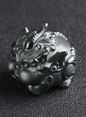 正品和田玉貔貅手把件玉石茶宠