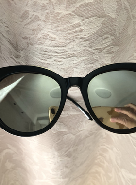 快抢今天特价黑色椭圆框男女太阳眼镜墨镜实拍质量超好反光片带标