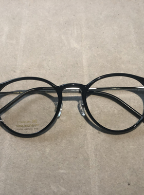 深圳制造黑色超轻10克男女近视眼镜框架椭圆细腿实体店49-20-143