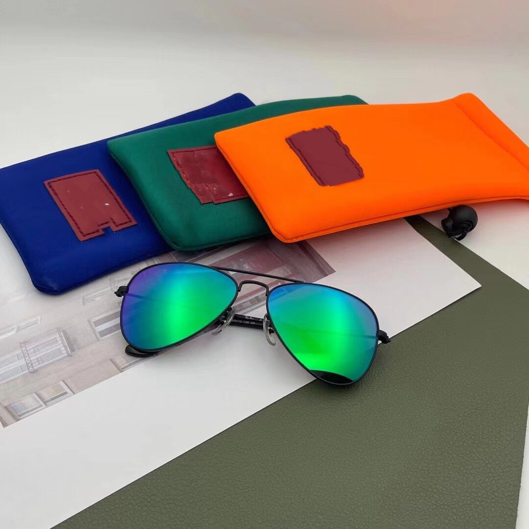 仓库实拍玻璃镜片蛤蟆镜男女太阳眼镜墨镜飞行员系列超酷58MM黑色