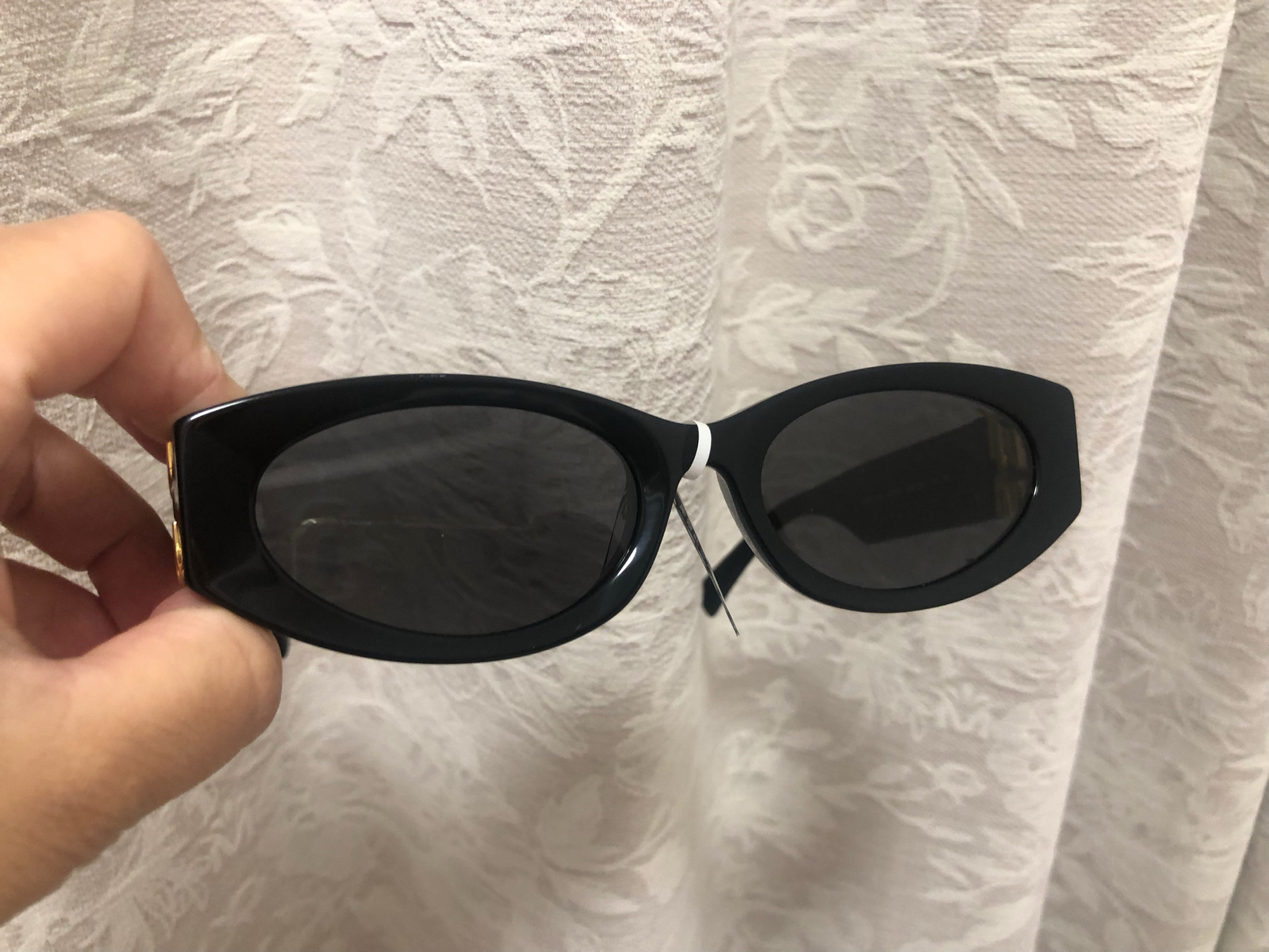 超美猫眼女太阳眼镜墨镜黑色意大利进口板材制造质量超好扁框实拍