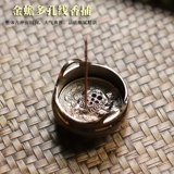 Антикварная бронзовая маленькая курильница для благовоний, аромалампа из сандалового дерева