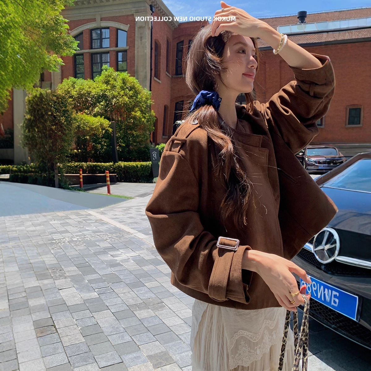 短款麂皮绒外套女秋冬新款2025爆款洋气流行小个子感夹克上衣