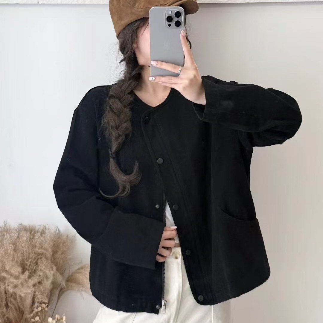 2026年春款外套女雪花绒外套上衣宽松休闲韩版学院风外套开衫长袖,女装/女士精品,短外套,淘宝优惠券,粉丝福利购,淘宝优惠卷