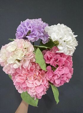 手感保湿绣球高档拍照道具假花
