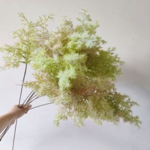 仿真花黄栌假花烟树轻奢高端单支花艺造景摆件摄影道具软装高级感