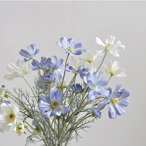 北欧假花仿真花波斯菊客厅桌面