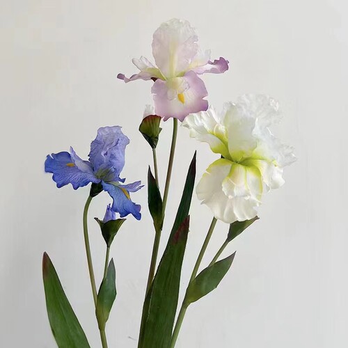 品质花仿真鸢尾爱丽丝拍摄仿真花