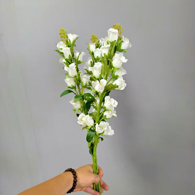 仿真风铃花喇叭花铃兰ins风铃单枝蓝色假花花艺插花小众花材兰花