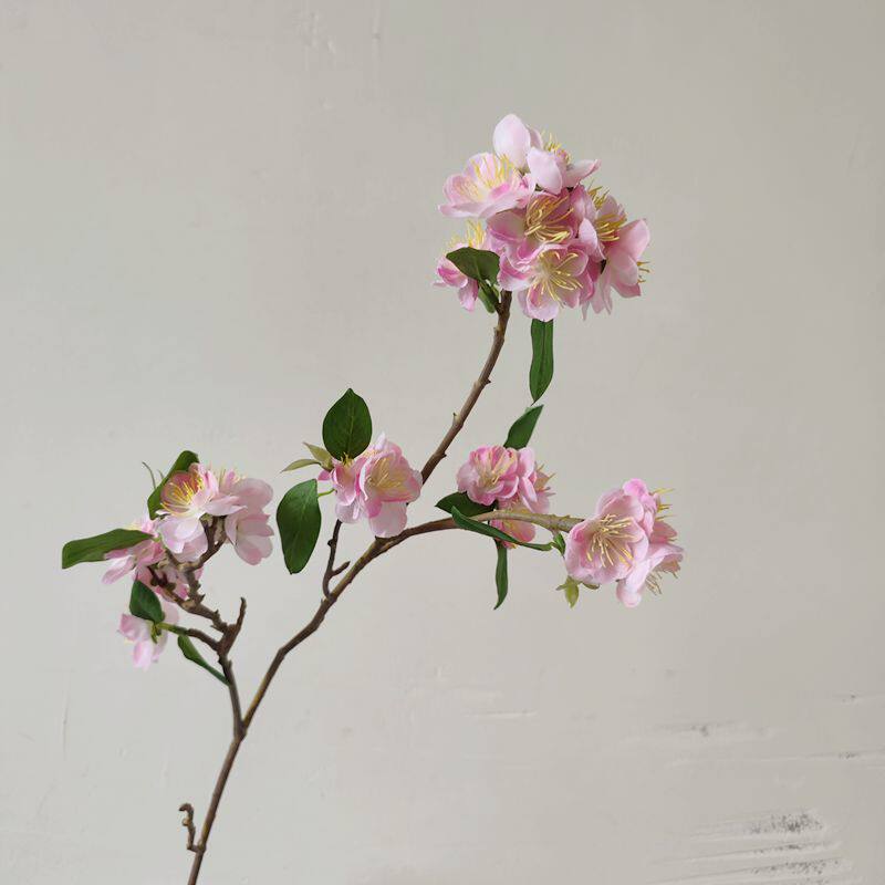 高品质重瓣樱花仿真花桃花假花落地插花花艺装饰摆件汉服摄影道具