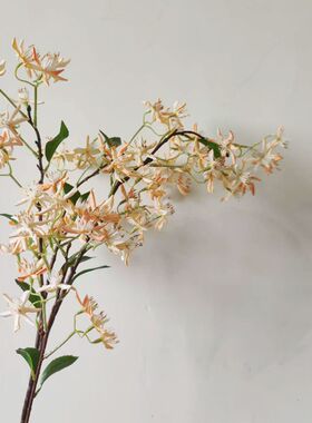 仿真PE米兰花单支宝石兰绣球山樱花逼真手感家居婚庆花艺装饰假花