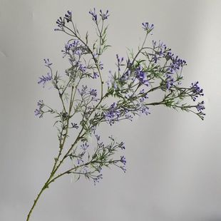 仿真米果枝圣诞花环插花配花芹菜果家居摆放婚庆满天星 紫色白色