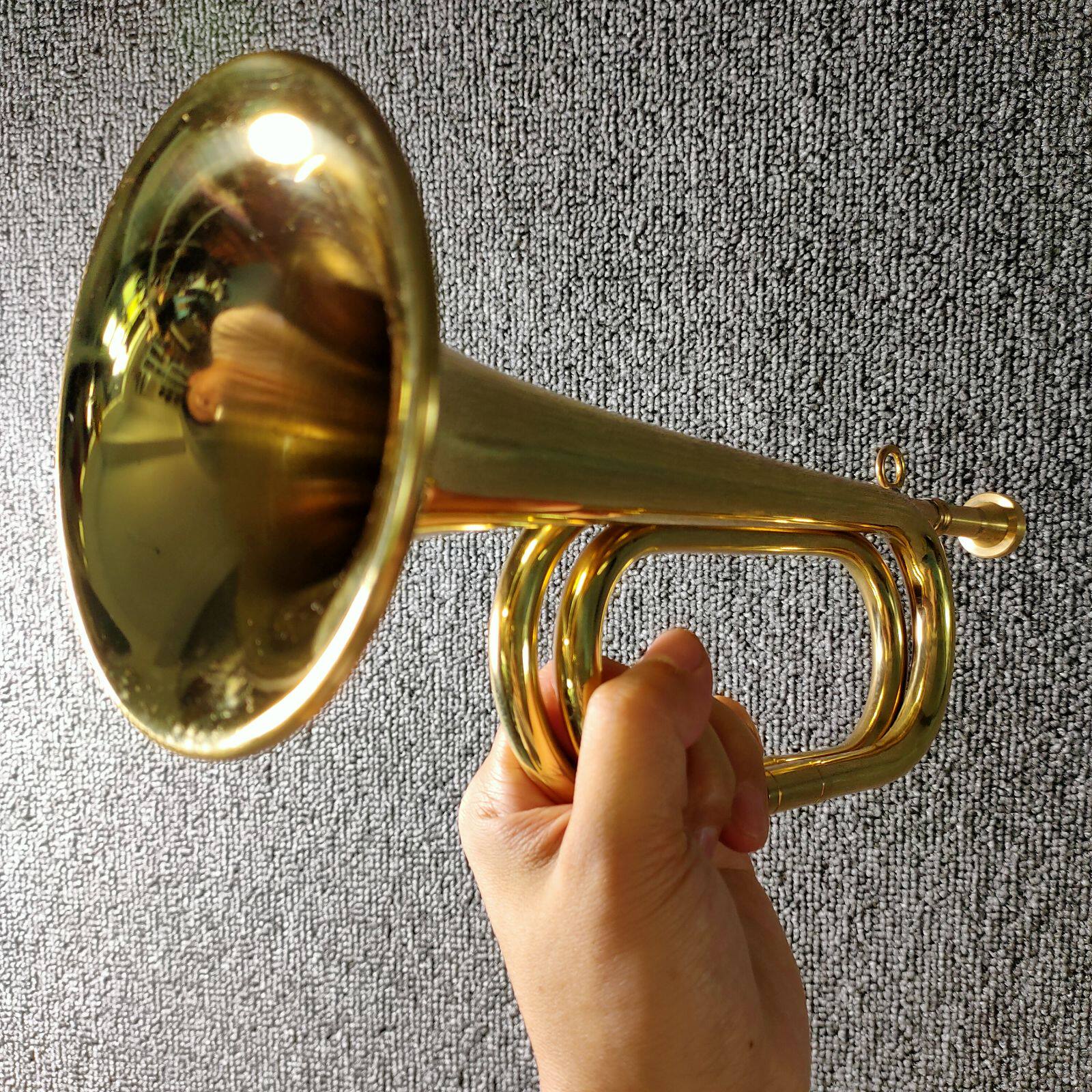 老货68年小军号军迷收藏为人民服务冲锋号纯铜集结号32cm