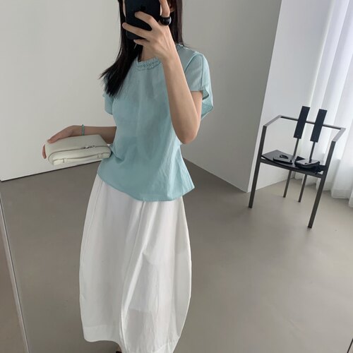 aboutmoon2026夏季衬衫小衫女