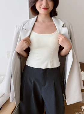 naive madam内目正品2025秋季马甲线暖绒原肌吊带背心女25262
