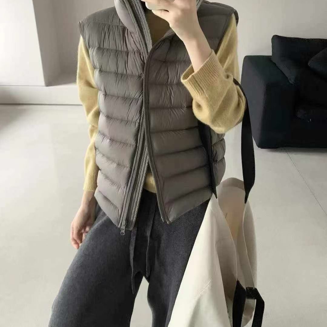 卡蔓诗2025冬季国标90绒羽绒马甲