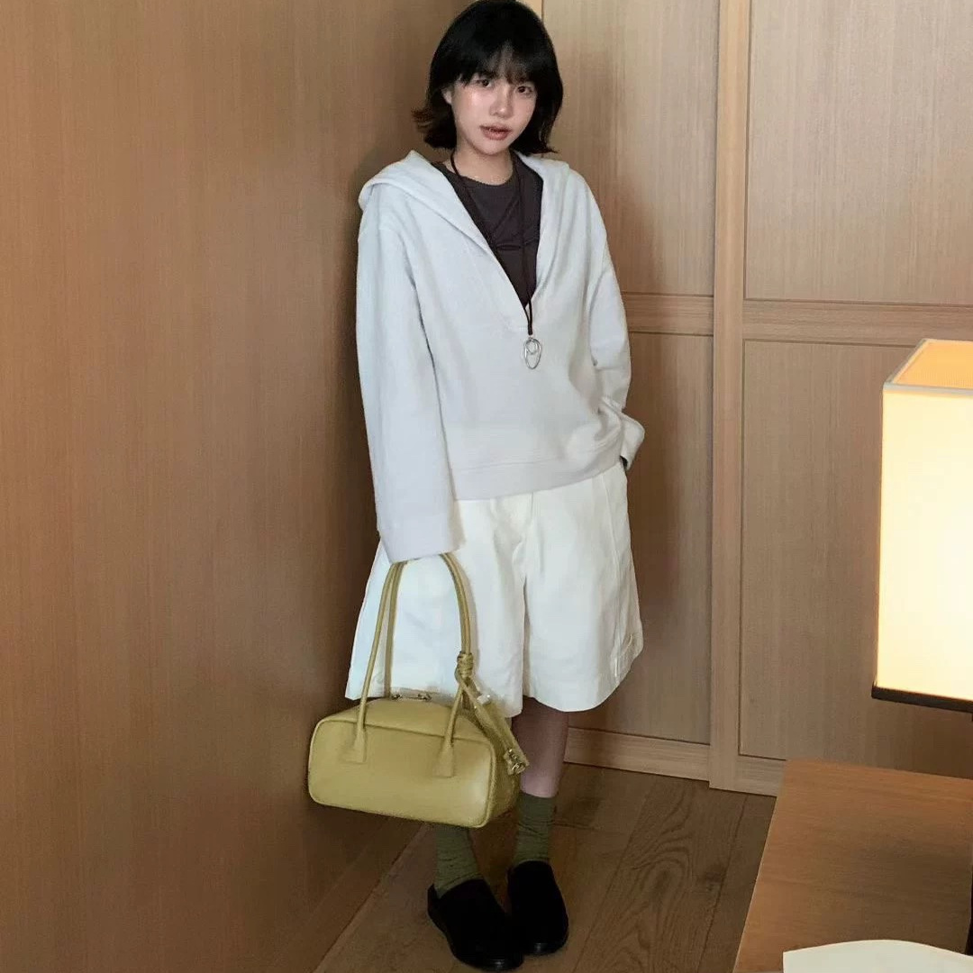 feelblessed2025秋羊毛连帽外套