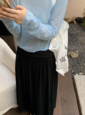 9roove九禾2026春季套头圆领时尚纯色毛衣针织衫打底女上衣24775