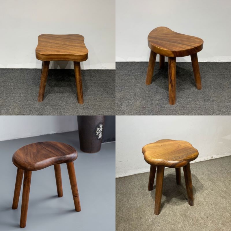 胡桃木小凳子实木榫卯工艺原木新中式成人做旧异形中式风格多功能