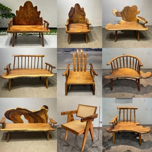 南美胡桃木随型休闲椅靠山