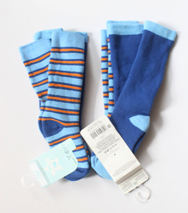 3岁 高筒毛巾加厚袜 手工对目 出口欧美 两双6.7元 男女童