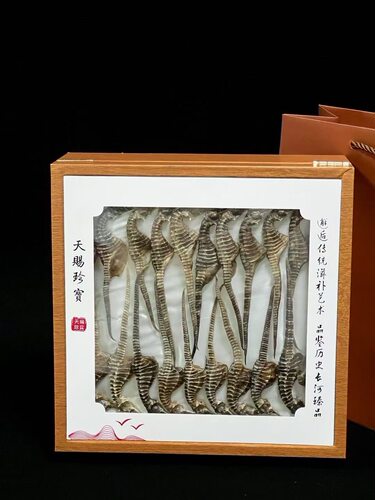 海马公母配对干货非野生超大海马干中药材增炖高汤煲汤泡酒