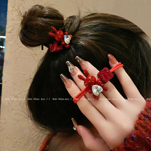 发绳弹力绳卡通可爱小兔子