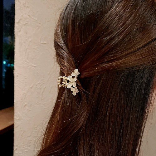 韩国头顶小巧猫眼石儿童刘海夹