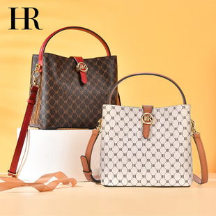 HR赫莲娜女包2026新款包包夏季手提轻奢经典水桶包单肩斜挎包