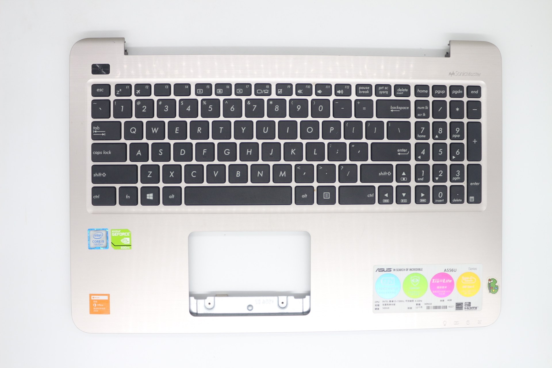 适用 华硕fl5900u A556U K556U F556U X556U  VM591U R558U键盘