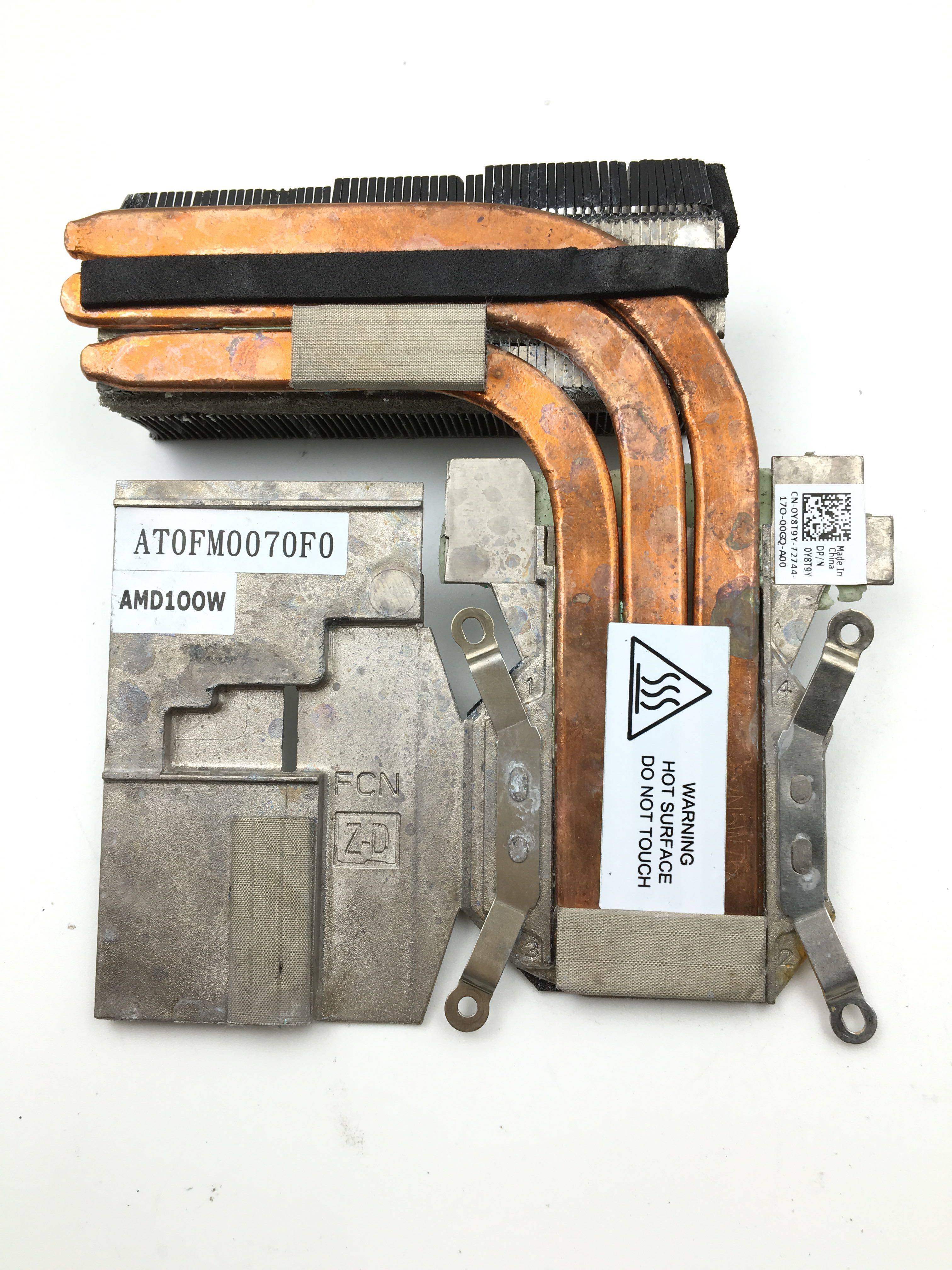 适用 戴尔Dell 外星人 M18X 笔记本散热器 散热铜管片 0Y8T9Y