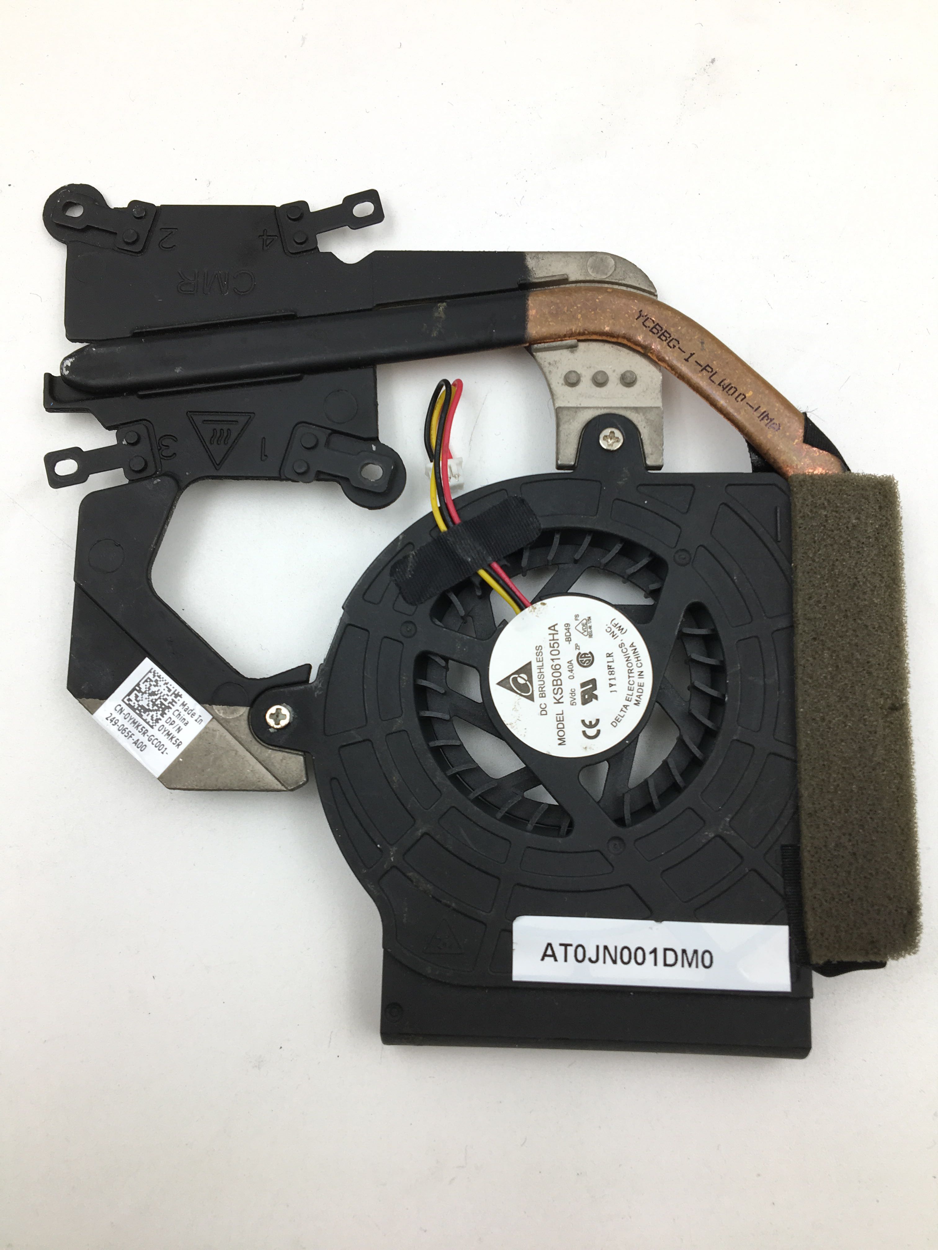 适用戴尔  XPS 14Z L412Z CPU散热器 散热铜管风扇 0YMK5R YMK5R