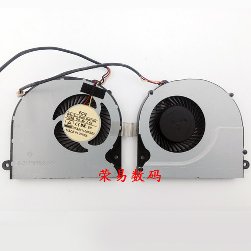 适用Clevo蓝天P650SA P651SE P651SG散热风扇 DFS501105FR0T-FG5B